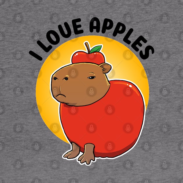 I love apples Capybara by capydays